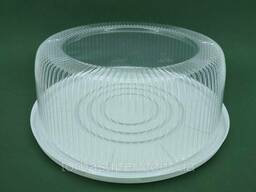 Одноразовая пластиковая упаковка для тортов ПС-260ДК, (V7200мл), 75 шт/ящ