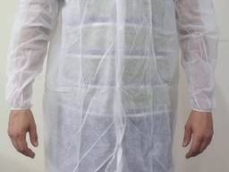 Одноразовый халат посетителя лаборанта нетканый материал