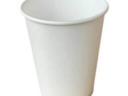 Одноразовые бумажные стаканы 340 мл (белые) - 50 шт в упаковке