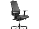Кресло руководителя Barsky ST-01 StandUp Leather, кресло с натуральной кожи, черный - фото 1