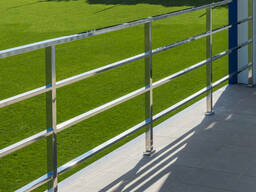 Ограждения балкона террассы из нержавеющей стали