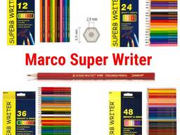 Олівці кольорові/цветные карандаши Marco Super Writer.12, 24, 36, 48шт