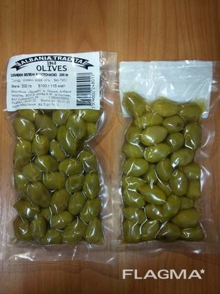 Оливки зелені з кісточкою у вакуумній упаковці , Албанія