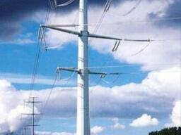 Железобетонные стойки опор ЛЭП марки УСТ-1А