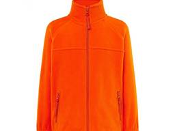 Оранжевая флисовая кофта детская 100% полиэстер