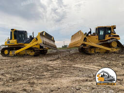 Корчування садів та полів бульдозерами Komatsu D65 PX-15 та CAT D6R LGP