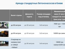 Оренда стандартних бетононасосів у Києві