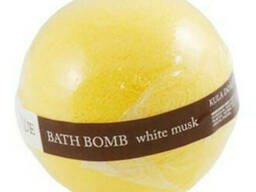 Organique шипучий шар для ванны белый мускус 170г