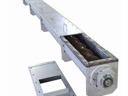 Осевые шнеки в желобе