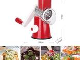 Овощерезка ручная механическая мультислайсер Kitchen Master 806 бордовая терка для. .. - фото 2