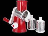 Овощерезка ручная механическая мультислайсер Kitchen Master 806 бордовая терка для. .. - фото 3