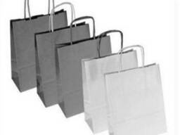 Пакет Бумажный Крафт с ручкой. опт