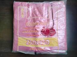 Пакеты майка Golden Plast 25*45 “Гранат” 150шт 9мкм красные