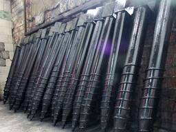 Палі гвинтові, геошуруп, винтовые сваи, оцинковані, монтаж, фундамент