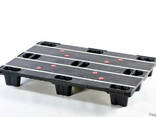 Паллета пластиковая перфорированная со скидами - фото 2