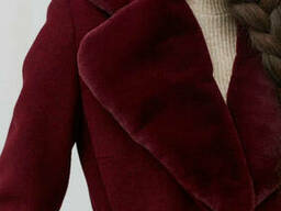 Пальто norven бордо осень-зима-весна