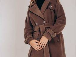 Пальто женское Valentir длинное с распорками по бокам