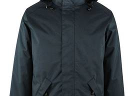 Парка-куртка унисекс на стеганой подкладке темно-синяя 02109