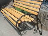 Парковые и садовые лавочки, скамейки из металла кованые - фото 1