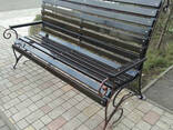 Парковые и садовые лавочки, скамейки из металла кованые - фото 3