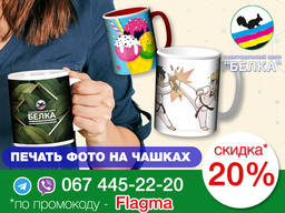 Печать изображений на чашках.