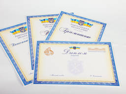 Печать сертификатов, грамот, дипломов — типография Триада-М