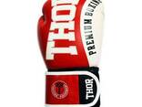Перчатки боксерские THOR Shark 12oz /PU /красные - фото 3