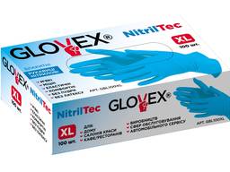 Перчатки нитрил (черный/синий) TM GLOVEX опт/розница