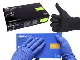 Нитриловые перчатки одноразовые медицинские nitrylex оптом опт Nitrylex mercator medical