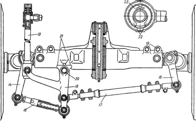 Схема передней подвески мтз 82