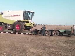 Перевозка комбайна Claas Lexion 770 с жаткой до 9 метров
