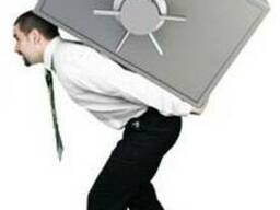 Перевозка сейфов. Перевозка банкоматов. Услуги грузчиков.