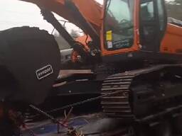 Перевозка тралом колёсного экскаватора Doosan DX210WA APT-Logistic Перевозка тралом