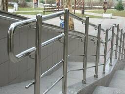 Перила на пандус - нержавейка или алюминий