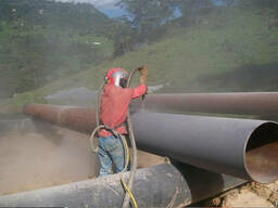 Пескоструйная обработка труб