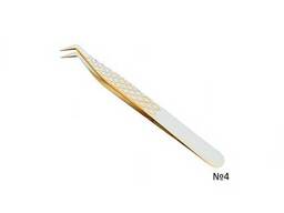 Пинцет для наращивания ресниц с алмазным напылением