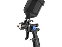 Пистолет окрасочный пневматический HVLP верх. пласт. бачок 250мл, форсунка-0,8мм. ..