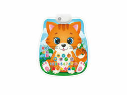 Плакат обучающий Limo Toy котенок (укр) (Оранжевый) (FT 0007 AB(Orange))