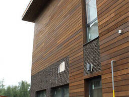 Фасадна дошкаТермоясень, термодошка планкен скошений