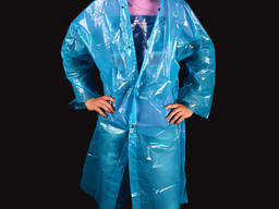 Плащ-дождевик из полиэтилена на кнопках ассорти