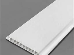 Пластиковая панель белая 6000х100х8 мм шовная (снежка)