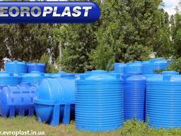 Прямоугольная кубовая пластиковая емкость для воды