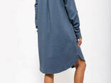 Платье-рубашка 115R290-7 цвет Серо-синий