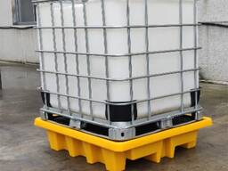 Платформа для зберігання 4-х бочок обо єврокуба IBC. Уловлюючий піддон.