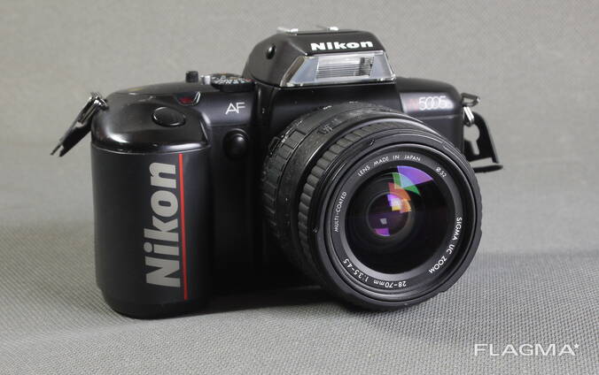 Пленочный фотоаппарат Nikon AF N5005 зум объектив Sigma UC Zoon AF 28-70/3.5-4.5 MC Ф52mm