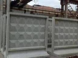 Плита забора 3980 x 2550 x 160