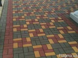 Плитка тротуарна Цегинка 40мм кольорова