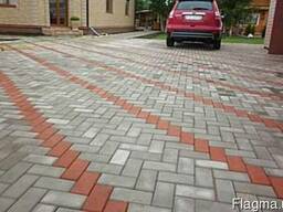 Плитка тротуарная "Цеглинка" 60мм кольорова