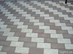 Плитка тротуарна Цеглинка 60мм, кольорова