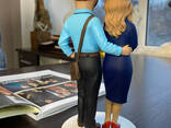 Подарочная статуэтка «Семья» заказать шаржевую статуэтку по фото в студии «ОМИ»